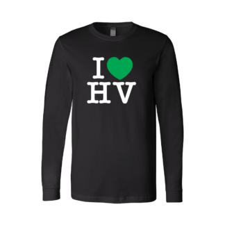 Premium I heart HV Long Sleeve Shirt Black